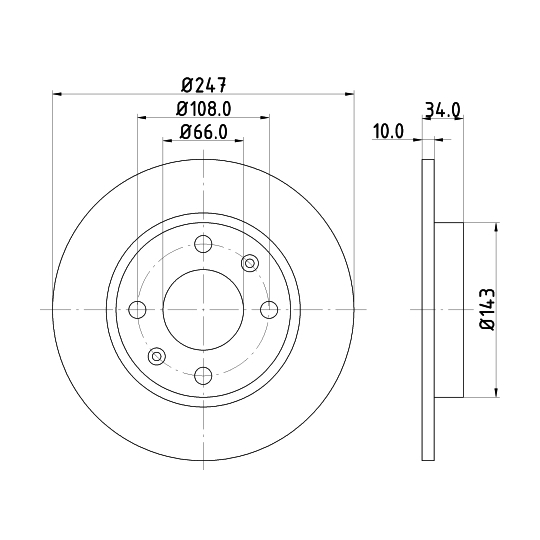 8DD 355 100-841 - Brake Disc 