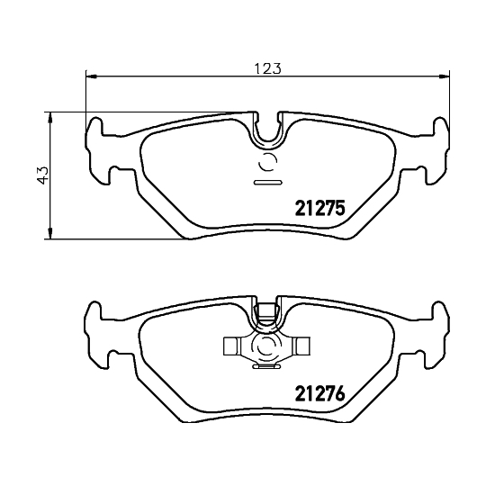 8DB 355 007-801 - Brake Pad Set, disc brake 