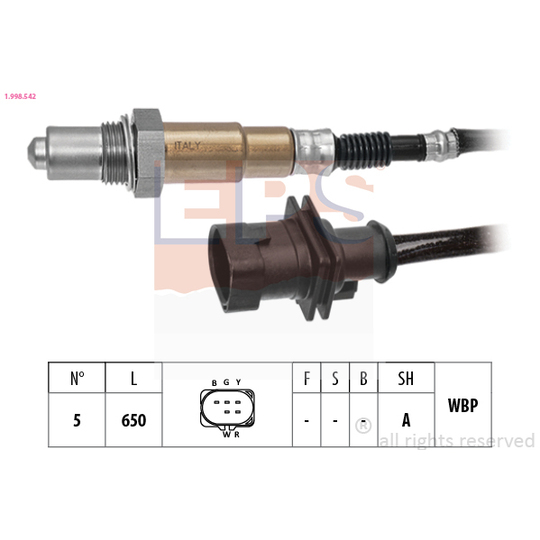 1.998.542 - Lambda Sensor 