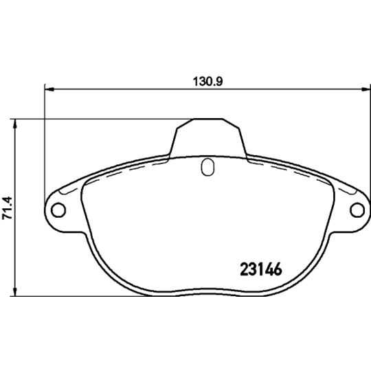 8DB 355 019-281 - Brake Pad Set, disc brake 