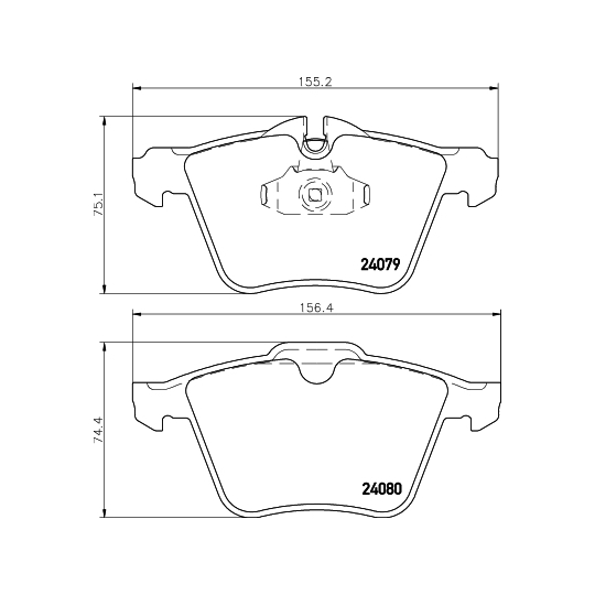 8DB 355 016-291 - Piduriklotsi komplekt,ketaspidur 