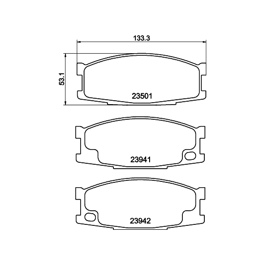 8DB 355 010-561 - Brake Pad Set, disc brake 