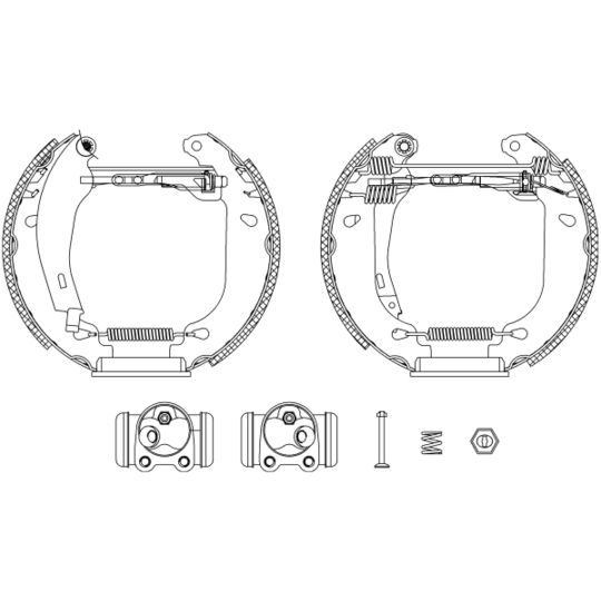 8DB 355 003-751 - Brake Shoe Set 