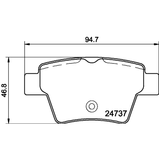 8DB 355 013-851 - Brake Pad Set, disc brake 