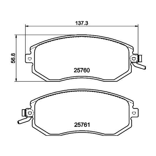 8DB 355 020-891 - Brake Pad Set, disc brake 