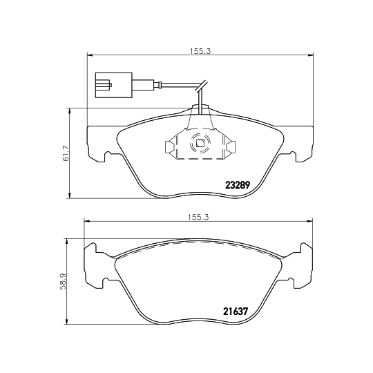 8DB 355 007-931 - Brake Pad Set, disc brake 