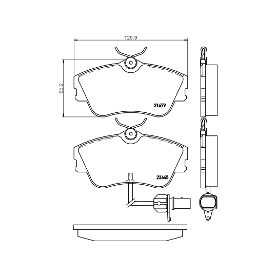 8DB 355 018-621 - Brake Pad Set, disc brake 