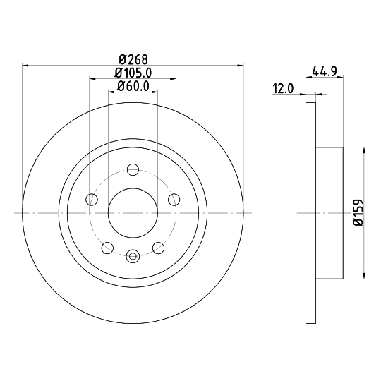 8DD 355 116-581 - Brake Disc 