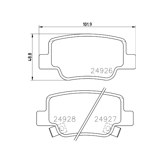 8DB 355 014-891 - Brake Pad Set, disc brake 