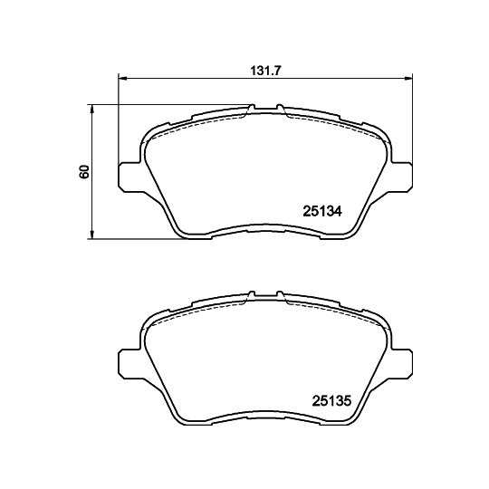 8DB 355 020-621 - Brake Pad Set, disc brake 