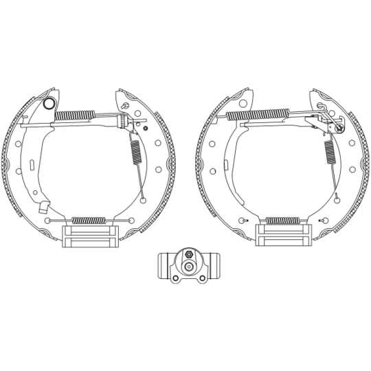 8DB 355 003-981 - Brake Shoe Set 