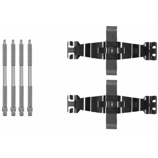 8DZ 355 205-691 - Lisakomplekt, ketaspiduriklotsid 