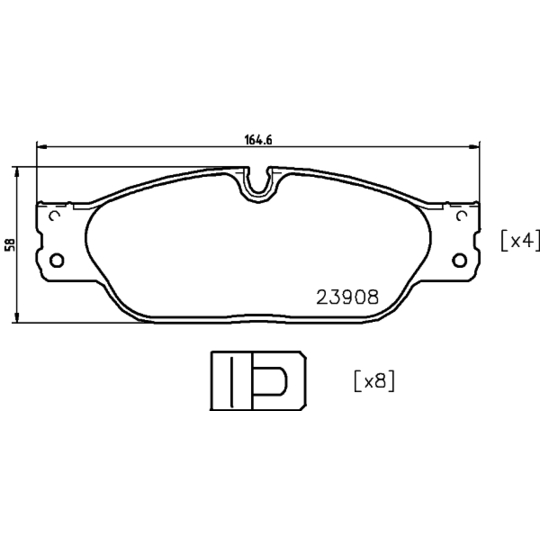 8DB 355 012-251 - Brake Pad Set, disc brake 