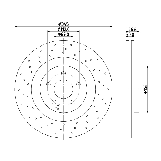 8DD 355 128-141 - Bromsskiva 