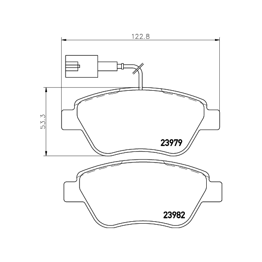 8DB 355 015-491 - Brake Pad Set, disc brake 