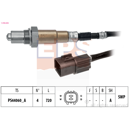 1.998.608 - Lambda Sensor 