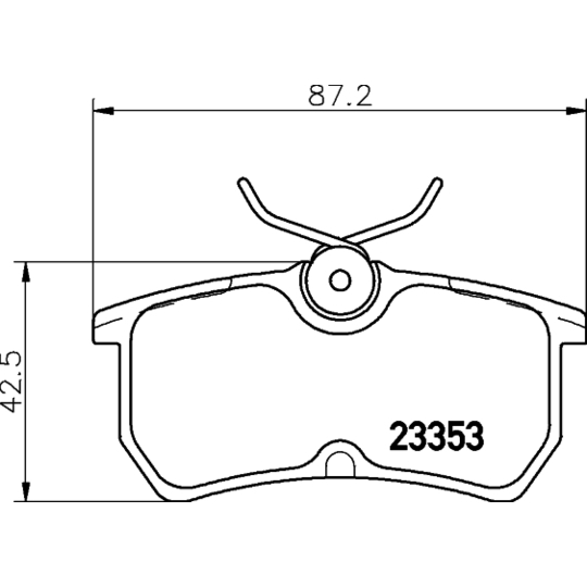 8DB 355 018-411 - Brake Pad Set, disc brake 