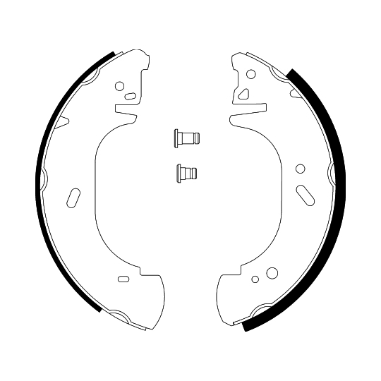 8DB 355 001-621 - Brake Shoe Set 