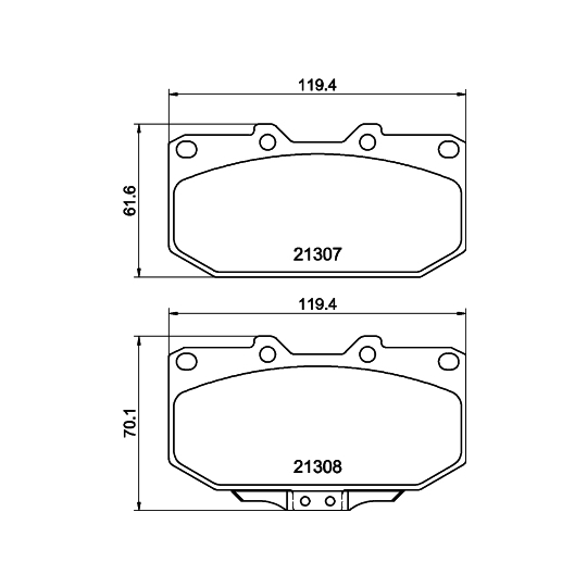 8DB 355 016-791 - Brake Pad Set, disc brake 