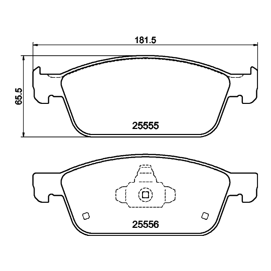 8DB 355 025-511 - Piduriklotsi komplekt,ketaspidur 