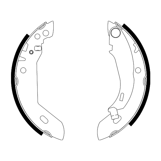 8DB 355 000-591 - Brake Shoe Set 