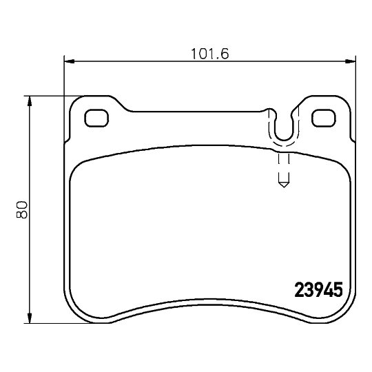 8DB 355 006-541 - Brake Pad Set, disc brake 