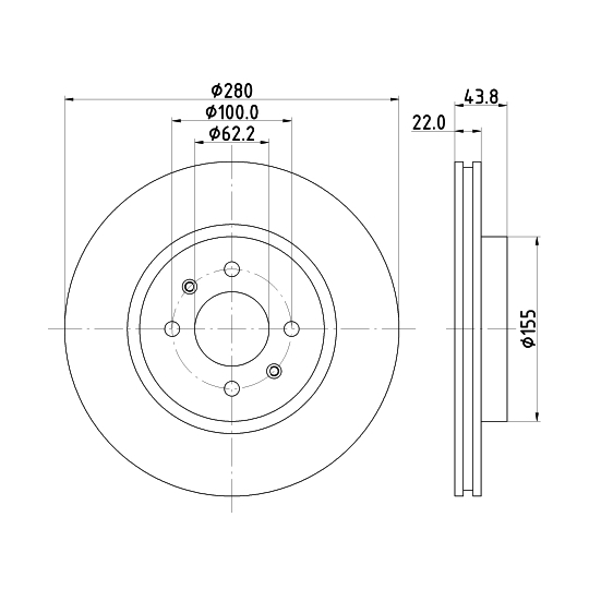 8DD 355 125-501 - Brake Disc 