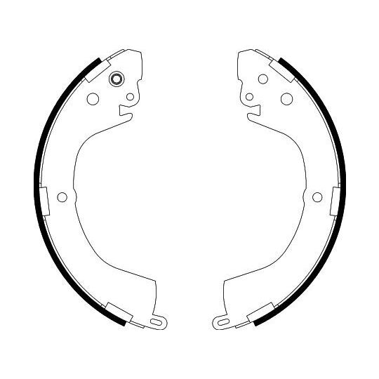 8DB 355 002-151 - Brake Shoe Set 