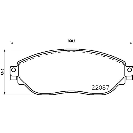 8DB 355 021-891 - Brake Pad Set, disc brake 