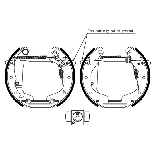 8DB 355 005-211 - Bromsbackar, sats 