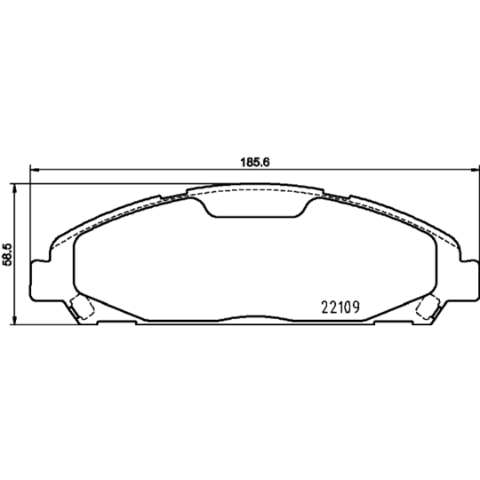 8DB 355 032-991 - Brake Pad Set, disc brake 