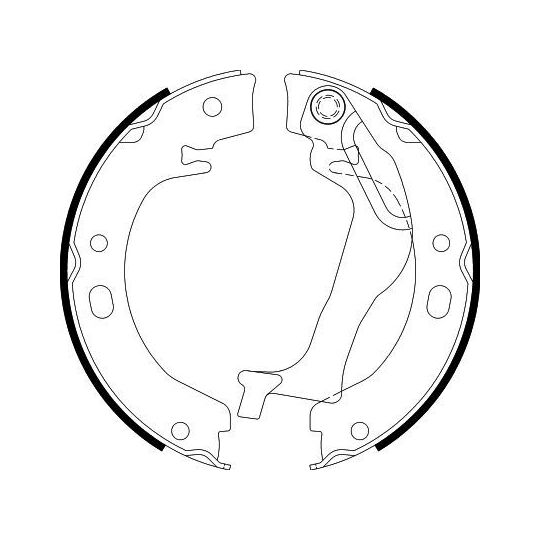 8DA 355 050-741 - Brake Shoe Set, parking brake 