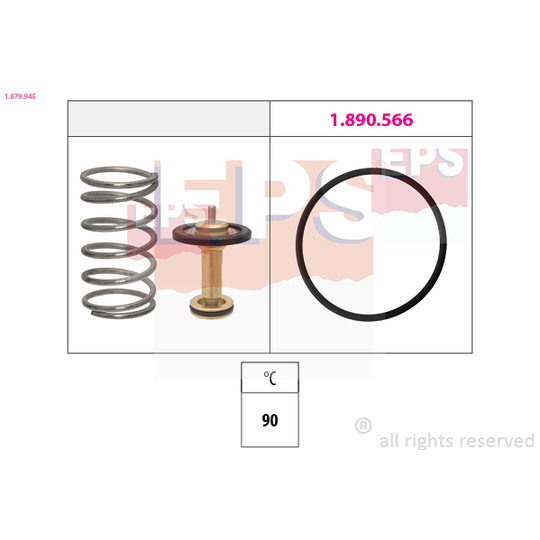 1.879.945 - Thermostat, coolant 