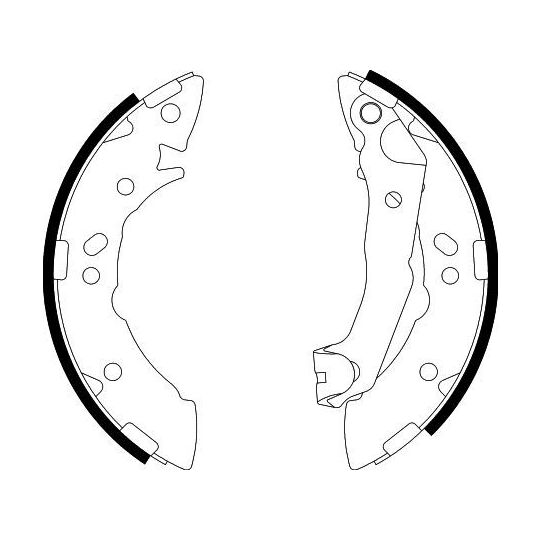 8DB 355 001-941 - Brake Shoe Set 