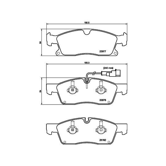 8DB 355 039-871 - Brake Pad Set, disc brake 