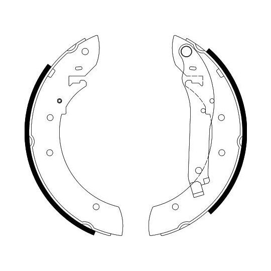 8DB 355 002-011 - Brake Shoe Set 