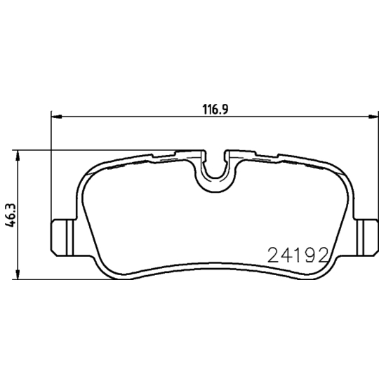 8DB 355 016-181 - Brake Pad Set, disc brake 