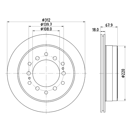 8DD 355 122-711 - Brake Disc 