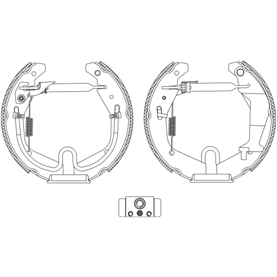 8DB 355 005-271 - Brake Shoe Set 