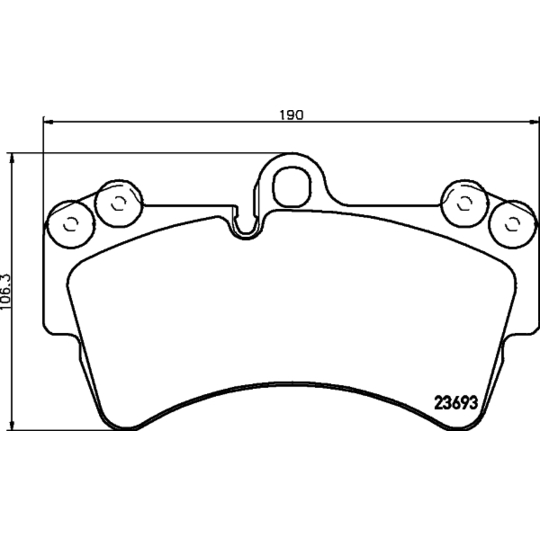 8DB 355 018-691 - Brake Pad Set, disc brake 