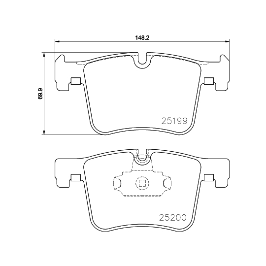 8DB 355 015-781 - Brake Pad Set, disc brake 