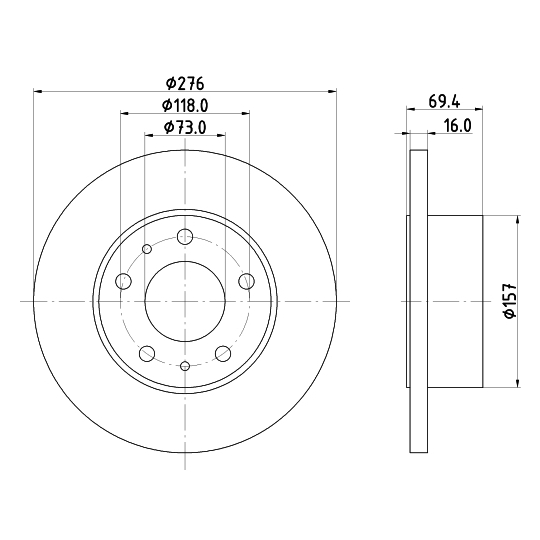 8DD 355 107-411 - Brake Disc 