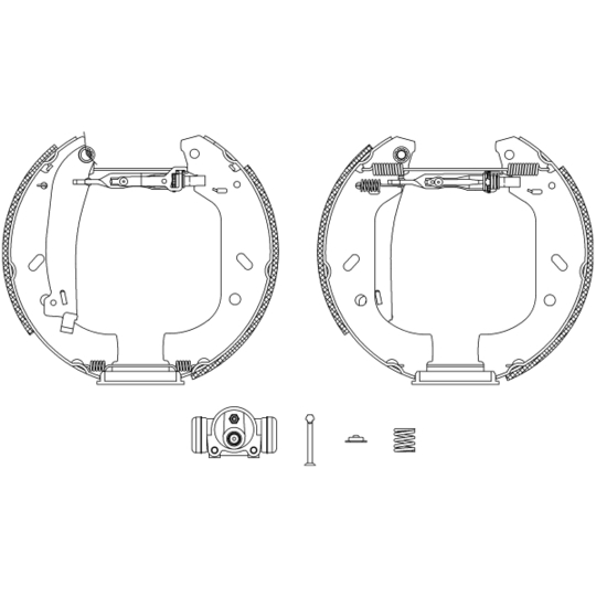 8DB 355 004-161 - Piduriklotside komplekt 