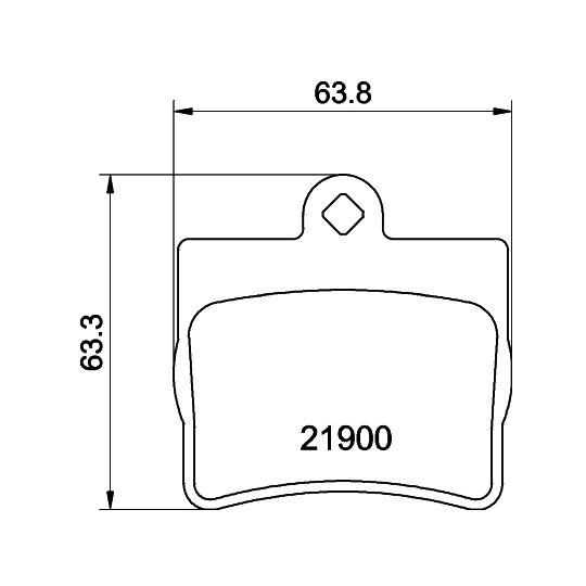 8DB 355 008-311 - Brake Pad Set, disc brake 