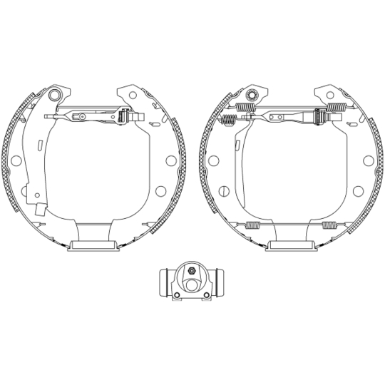 8DB 355 004-591 - Piduriklotside komplekt 