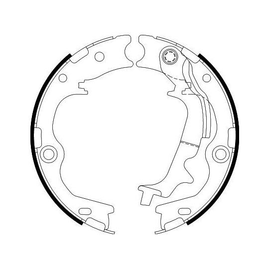 8DA 355 051-091 - Brake Shoe Set, parking brake 