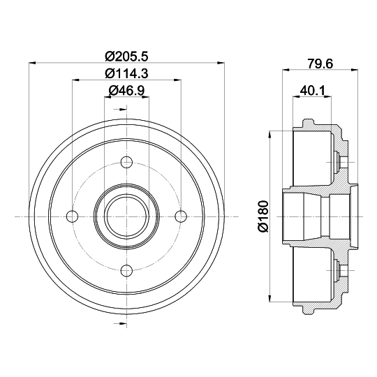 8DT 355 300-561 - Piduritrummel 