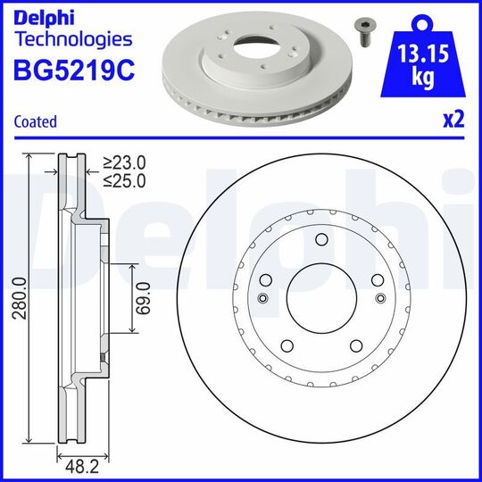 BG5219C - Brake Disc 