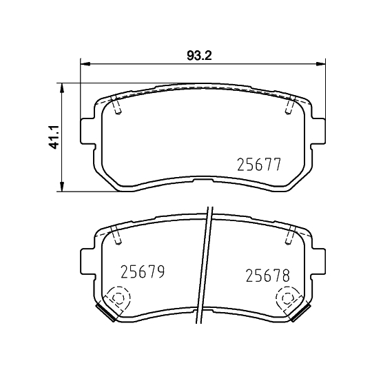 8DB 355 020-851 - Piduriklotsi komplekt,ketaspidur 