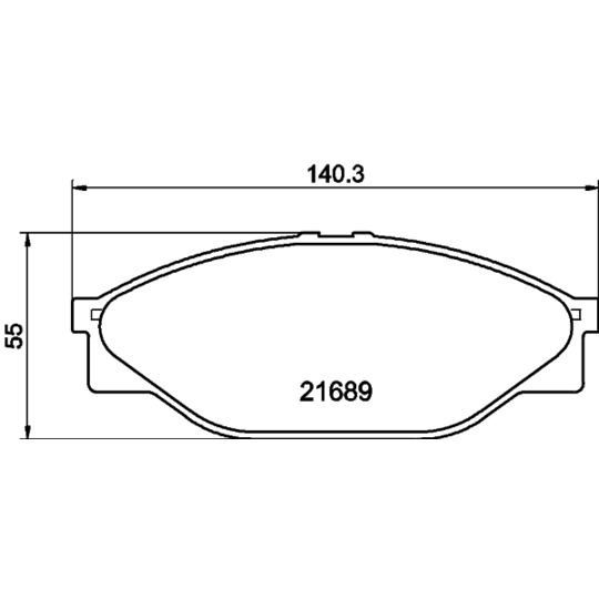 8DB 355 016-411 - Brake Pad Set, disc brake 